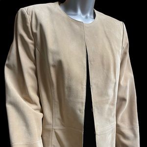 Pursuits tan suede jacket M